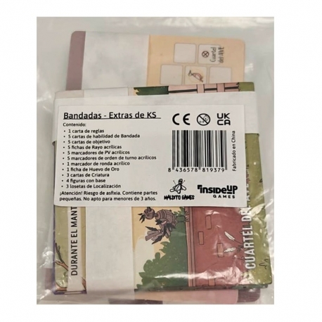 Kickstarter extras for the board game Bandadas by Maldito Games