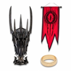 El Señor de los Anillos Réplica Museum Collection 1/1 Casco de Guerra de Sauron 76 cm