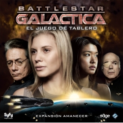 Daybreak is an expansion to complete the basic cooperative table game Battlestar Galactica TV serie