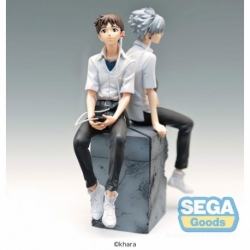 Rebuild of Evangelion Estatua Luminasta PVC Shinji & Kaworu Evangelion: New Theatrical Edition Shinji Ver. 17 cm