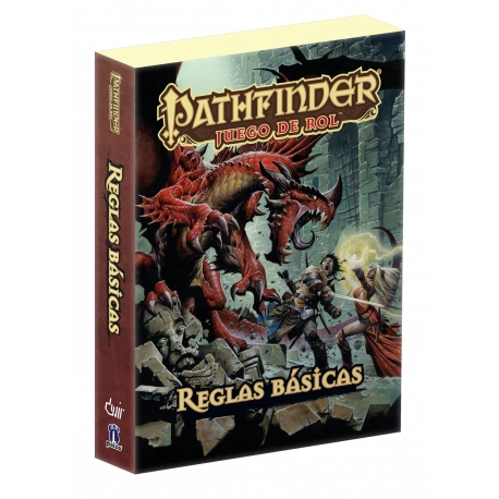 Pocket edition book with the basic rules of the Pathfinder role-playing game