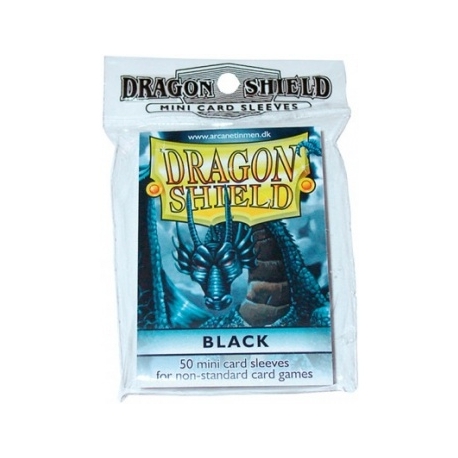 DRAGON SHIELD SMALL SLEEVES - BLACK (50 SLEEVES)