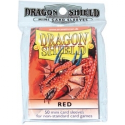 DRAGON SHIELD SMALL SLEEVES - RED (50 SLEEVES)