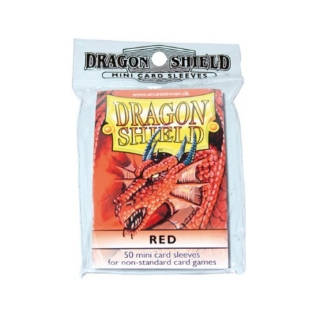 DRAGON SHIELD SMALL SLEEVES - RED (50 SLEEVES)