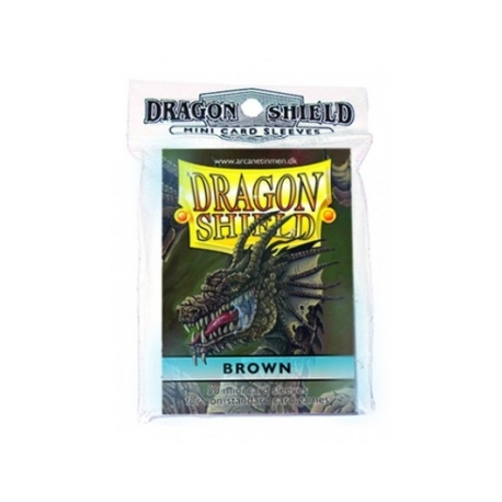 DRAGON SHIELD SMALL SLEEVES - BROWN (50 SLEEVES)