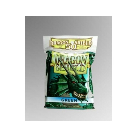 DRAGON SHIELD STANDARD SLEEVES - GREEN (50 SLEEVES)