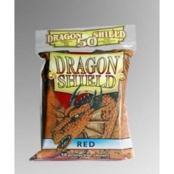 DRAGON SHIELD STANDARD SLEEVES - RED (50 SLEEVES)