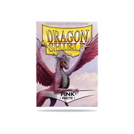 Dragon Shield Standard Sleeves - Matte Pink (100 Sleeves)
