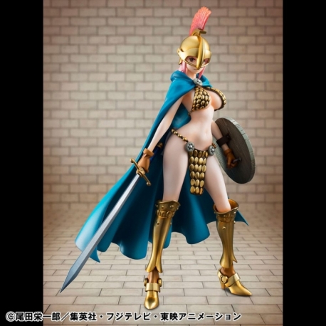 One Piece Estatua PVC P.O.P. Gladiator Rebecca Sailing Again Super Limited Reprint Ver. 22 cm