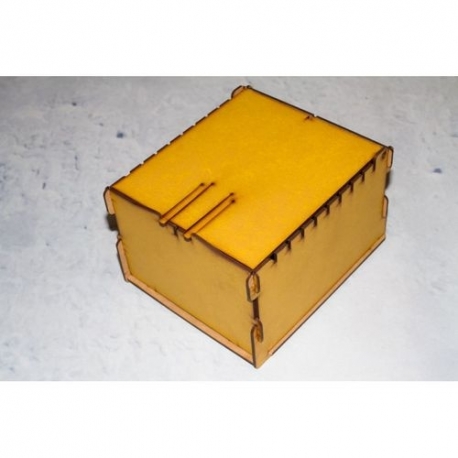 Caja De Almacenaje De Cartas - Amarillo