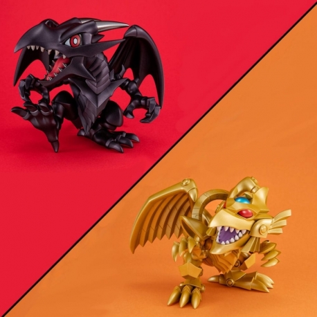 Yu-Gi-Oh! Duel Monsters Estatuas PVC Megatoon Red Eyes Black Dragon & The Winged Dragon of Ra 13 cm (with gift)