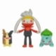 Pokémon Battle Figure Set 3-Pack Morpeko (Full-Belly Mode), Bulbasaur 1, Raboot 5 cm