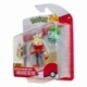 Pokémon Battle Figure Set 3-Pack Morpeko (Full-Belly Mode), Bulbasaur 1, Raboot 5 cm