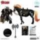 Spawn Action Figure Bloodaxe with Horse (Spawn: The Dark Ages) (McFarlane Toys 30th Anniversary) (Gold Label) 18 cm
