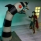 Beetlejuice Beetlejuice Pack de 2 Figuras Ultimate "Matador" Beetlejuice and Sandworm 18 cm