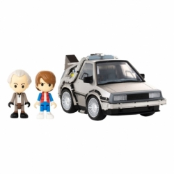 Regreso al Futuro vehículo con minifiguras Q-Village Time Machine 9 cm