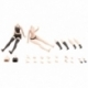 Sousai Shojo Teien Accessory Set for 1/10 Action Figures Dress Up Body Body Color C Size S