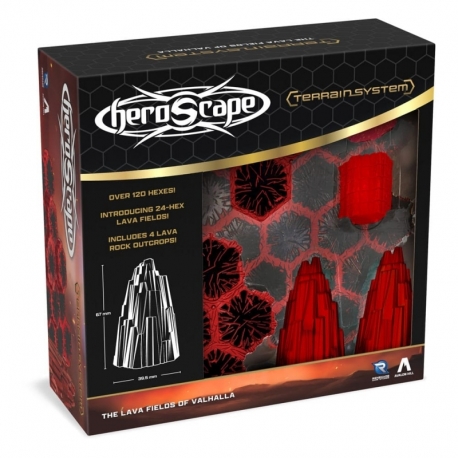 Heroscape expansión del terreno The Lava Fields of Valhalla (Inglés)