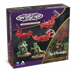 Heroscape expansión del ejército Boiling Tension: Molten Crustaceans & Tanuki Tricksters (Inglés)