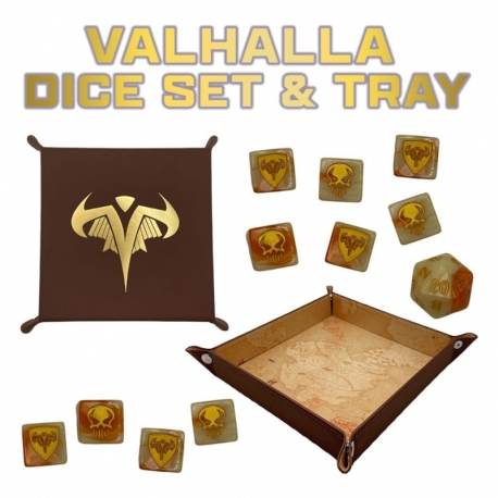 Heroscape Juego de dados y bandeja Valhalla (Inglés)