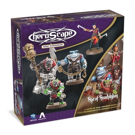 Heroscape Army Expansion Embers of War: Crimson Widow & Dreadnoughts of Caraway Cavern (English)