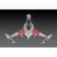 Dariusburst CS Core Figura Plastic Kit 1/144 Legend Silver Hawk 3F-1B Space Fighter 14 cm
