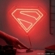 DC Comics Lámpara de pared LED Superman Neon