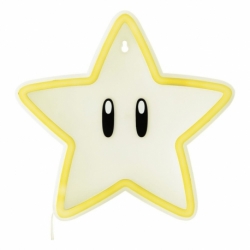 Super Mario Lámpara de pared LED Super Star Neon