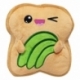 Peluche Yummis Avocado Toast 24 cm