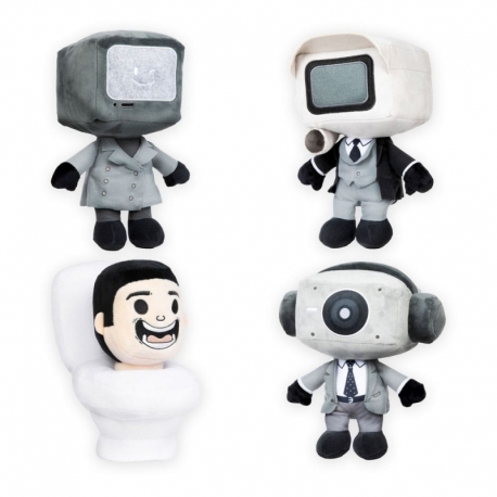 Skibidi Toilet Plush Mystery Blind Bag Display (2)