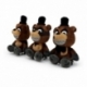 Five Nights at Freddy's pack de 3 Peluche Freddles 10 cm