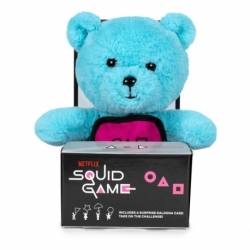 El juego del calamar Peluche Teddy Bear en una caja de cartón 25 cm