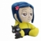 Coraline Phunny Plush Figure Coraline and the Cat 20 cm