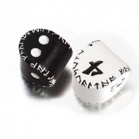QW SET DADO ÚNICO NEGRO Y BLANCO (D2 Y D4)