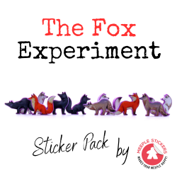 The fox experiment Set de pegatinas