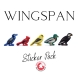 WINGSPAN - Wooden Bird-shaped Player Tokens and Set de pegatinas