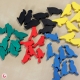 WINGSPAN - Wooden Bird-shaped Player Tokens and Set de pegatinas