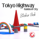 Tokyo Highway: Rainbow City sticker set