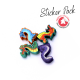 The Quest for El Dorado - Dragons and Treausers sticker set