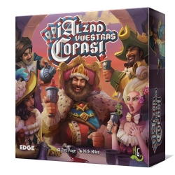 ¡Alzad vuestras copas! juego de mesa Edge donde querrás ser el Rey