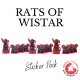 Rats of Wistar sticker set