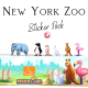 New York Zoo sticker set