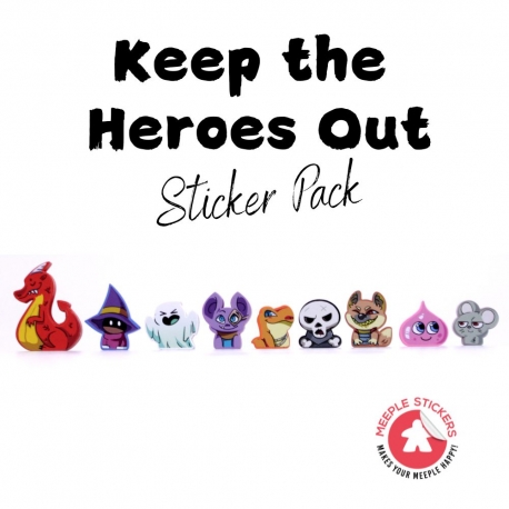 Keep the Heroes out sticker set