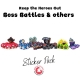 Keep the Heroes Out - Boss Battle + Sparkling Guardian + The great dreamer expansions sticker set