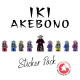 Iki Akebono sticker set