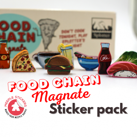 Food Chain Magnate - Ketchup sticker set