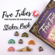 Five Tribes sticker set