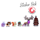 Bitoku sticker set