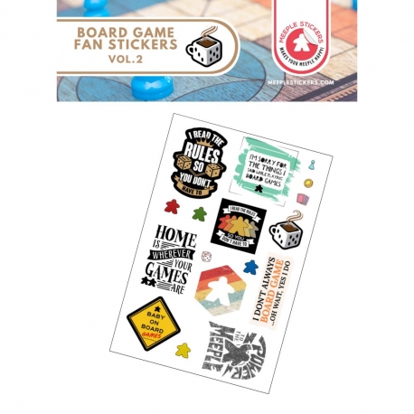 Board Game Fan Stickers set vol. 2