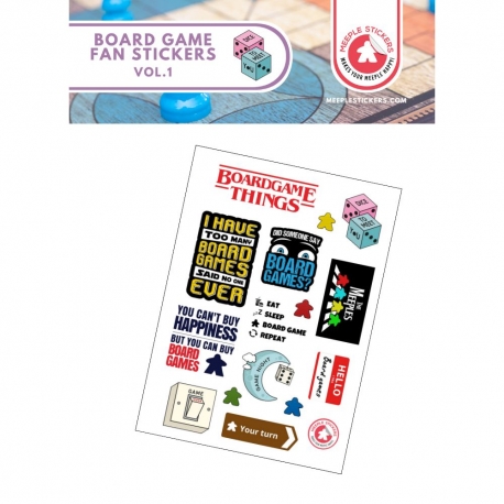 Board Game Fan Stickers set vol. 1